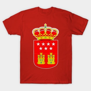 Comunidad de Madrid // Vintage Look Faded Flag Design T-Shirt